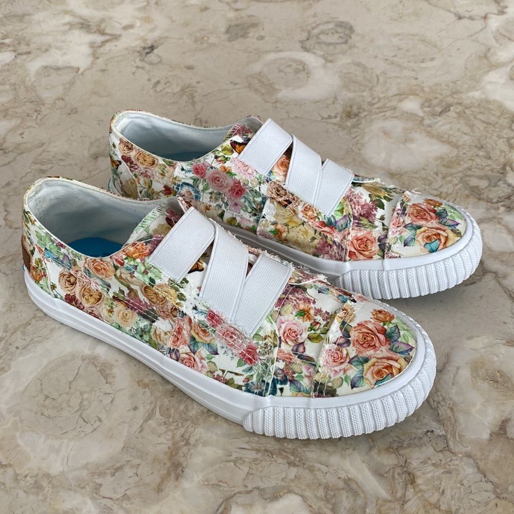 Blowfish Malibu Marley Floral Canvas Slip On Vegan Sneakers
